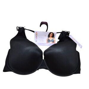 Joyspun Underwire T-Shirt Bra Plus Sz 42DDD-44D Full Figure Lightly Padded Black